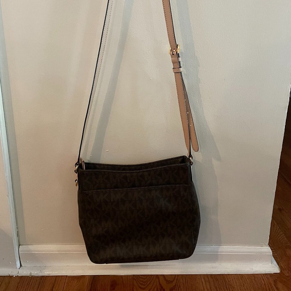 Michael Kors Brown Monogram Crossbody